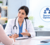 Doctor discussing a second medical opinion with a patient during a consultation.